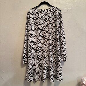 LOFT Heart Polka Dot Print Dress | M